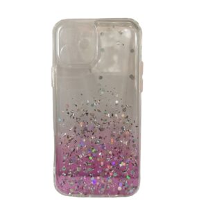 Case rosado escarchado iPhone 12
