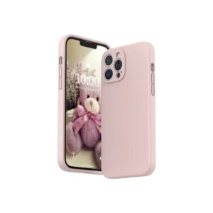 Silicone Case iPhone 13 pro rosado pastel