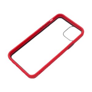 Case transparente rojo con negro iPhone 11