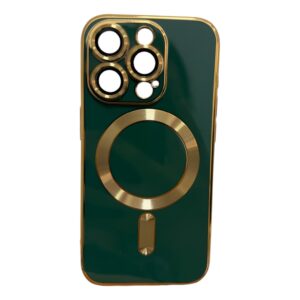 Magsafe dorado con verde iPhone 14 pro