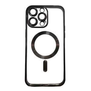Magsafe Transparente con negro iPhone 14 pro max