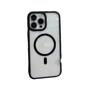 Magsafe Transparente con negro iPhone 14 pro max