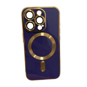 Magsafe dorado con morado iPhone 14 pro