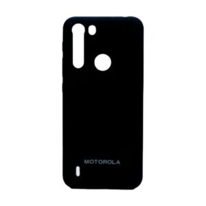 Silicon Case Negro Moto one fusiĂłn