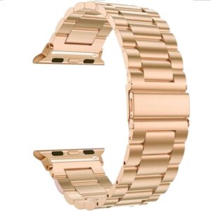 Pulso Metalico Rosado Apple Watch 42-45mm