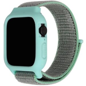 Pulso Completo Apple Watch Velcro Verde Claro 42-44mm