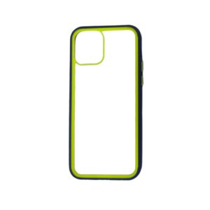 Case transparente azul con amarillo iphone 12 pro