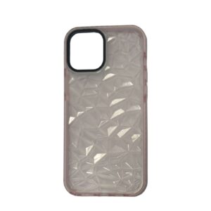 Case transparente endiamandtado rosa iphone 12 pro max