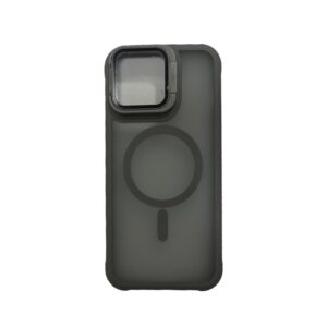 Case magsafe gris con protector de camara iphone 14 pro max