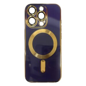 Case magsafe morado iphone 15 pro