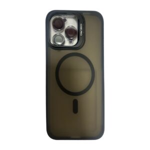 Case magsafe transparente con negro iphone 15 pro max