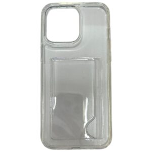 Case transparente con bolsillo iphone 15 pro max