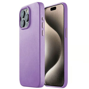 Case Leather lila iphone 15 pro max