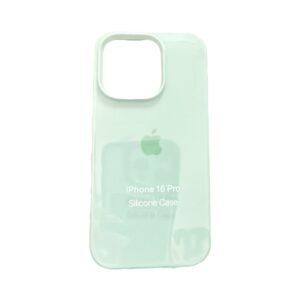 Silicone case verde pastel iphone 16 pro
