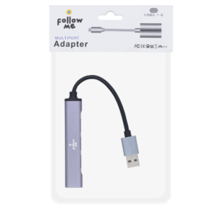 Convertidor 4 Puertos USB Follow Me